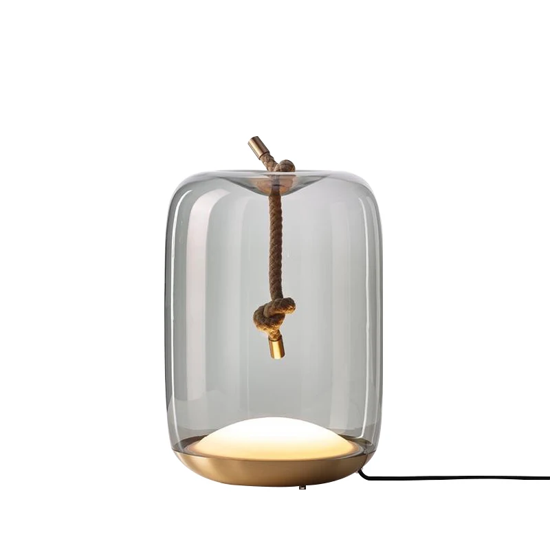 

Nordic Creative Glass Assembly Personality Simple Bedside Bedroom Model Room Table Lamp