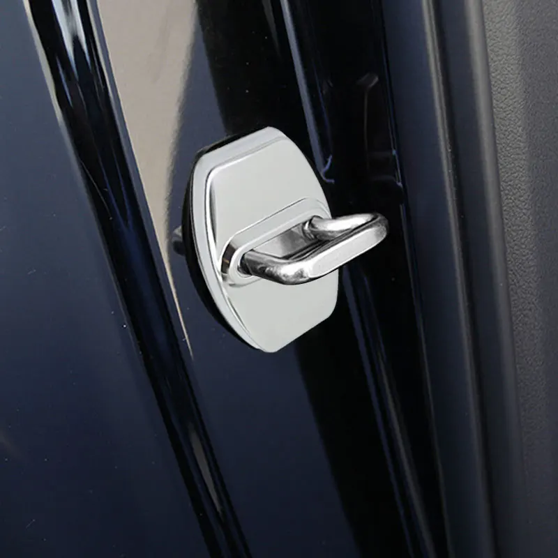 

4pcs Car Door Lock Cover Protector for Mercedes Benz W177 W212 W213 W205 V177 W247 W176 GLA GLC X253 GLK GLA Accessories