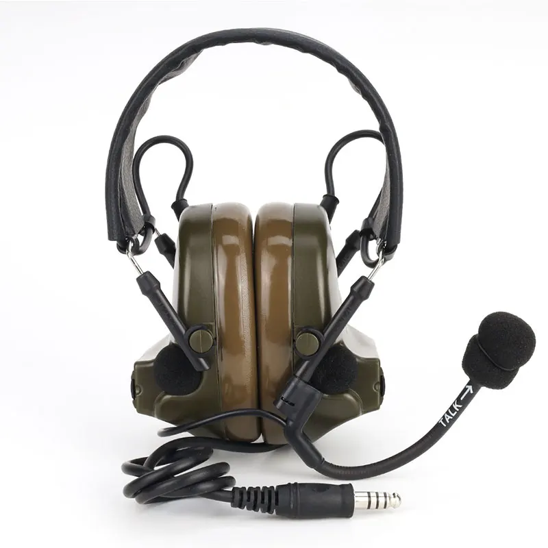 Z-TAC Tactical Headsets Headphones Noise Reduction Two Modes Airsoft Accessories Tactical Headset Walkie-talkie Softair