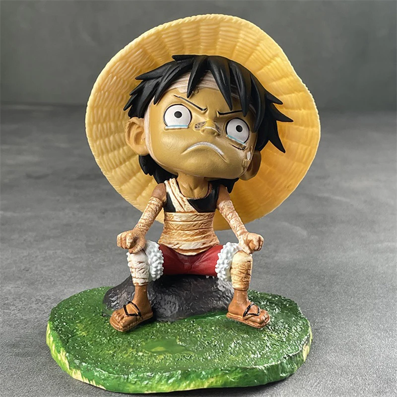 

Фигурка аниме, сидящая, Луффи, плач, 13 см