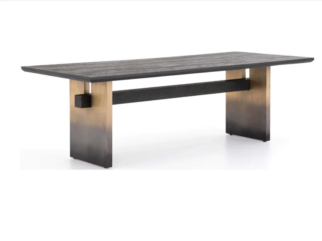

Nordic dining table and chair combination simple small apartment light luxury restaurant household dining table rectangular