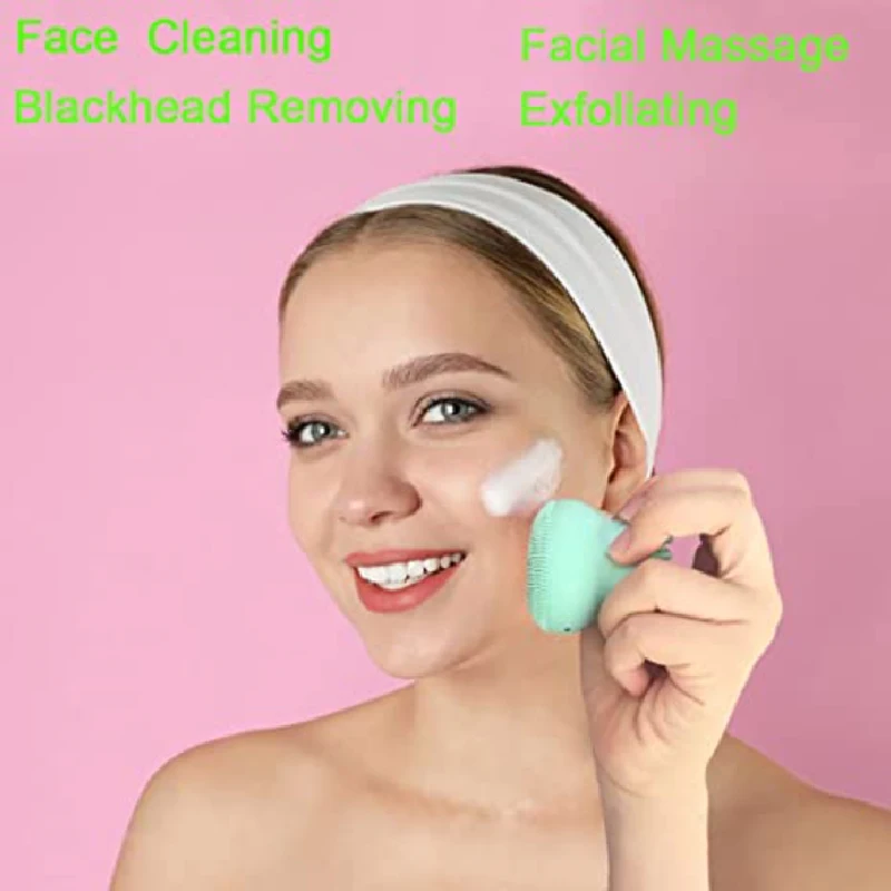 Ручная силиконовая щетка для чистки лица