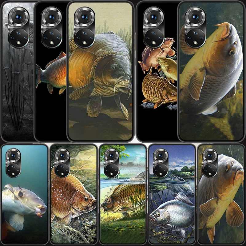 

Carp Fishing Fish Phone Case For Huawei P Smart 2021 Y5 Y6 Y7 Y9 Honor 50 20 Pro 10 10I 9 9X Y9S 8 8A 8X 8S 7S Cover
