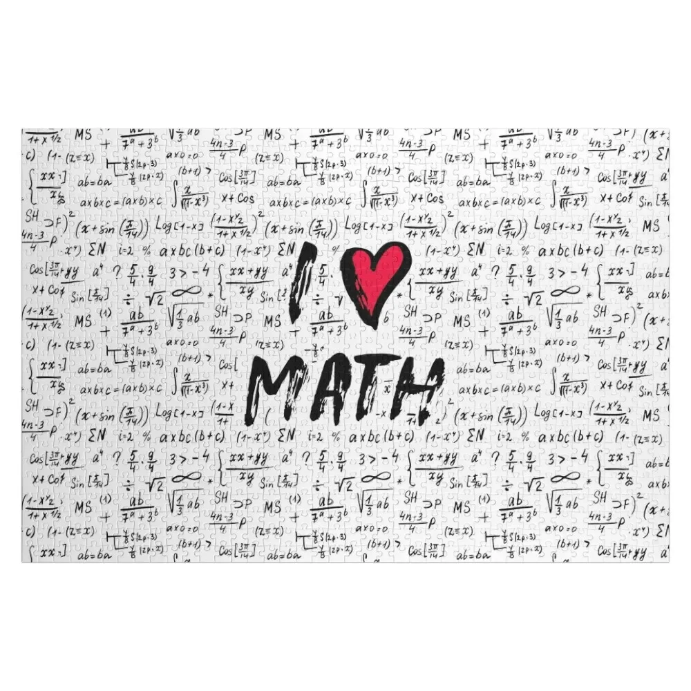 Я люблю математику головоломка для взрослых деревянные игрушки малышей подарок