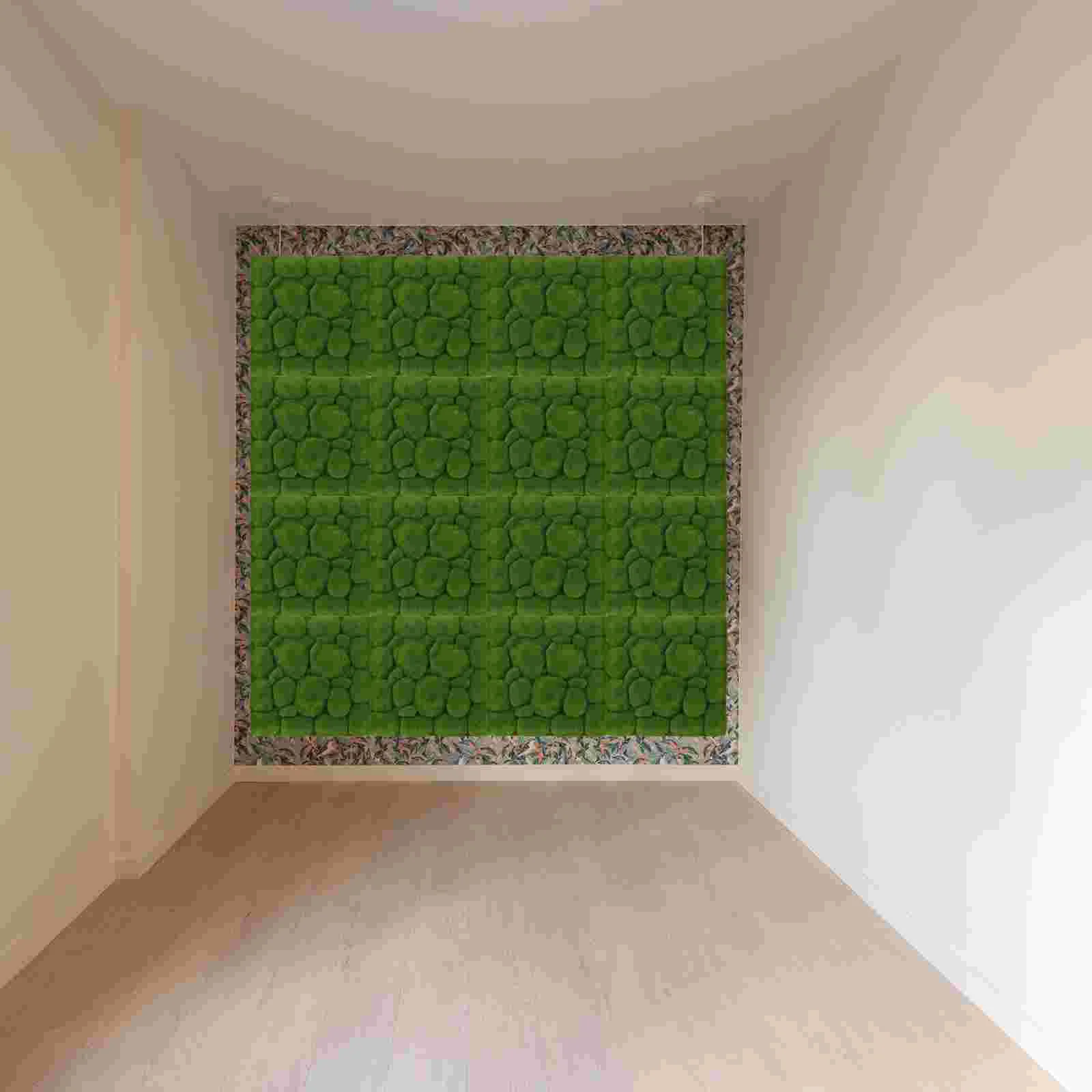 

Artificial Wall Fake Grass Mat Green Decor Boardplant Panelsfaux Turfprivacy Decoration Rug Simulation Panel Crafts