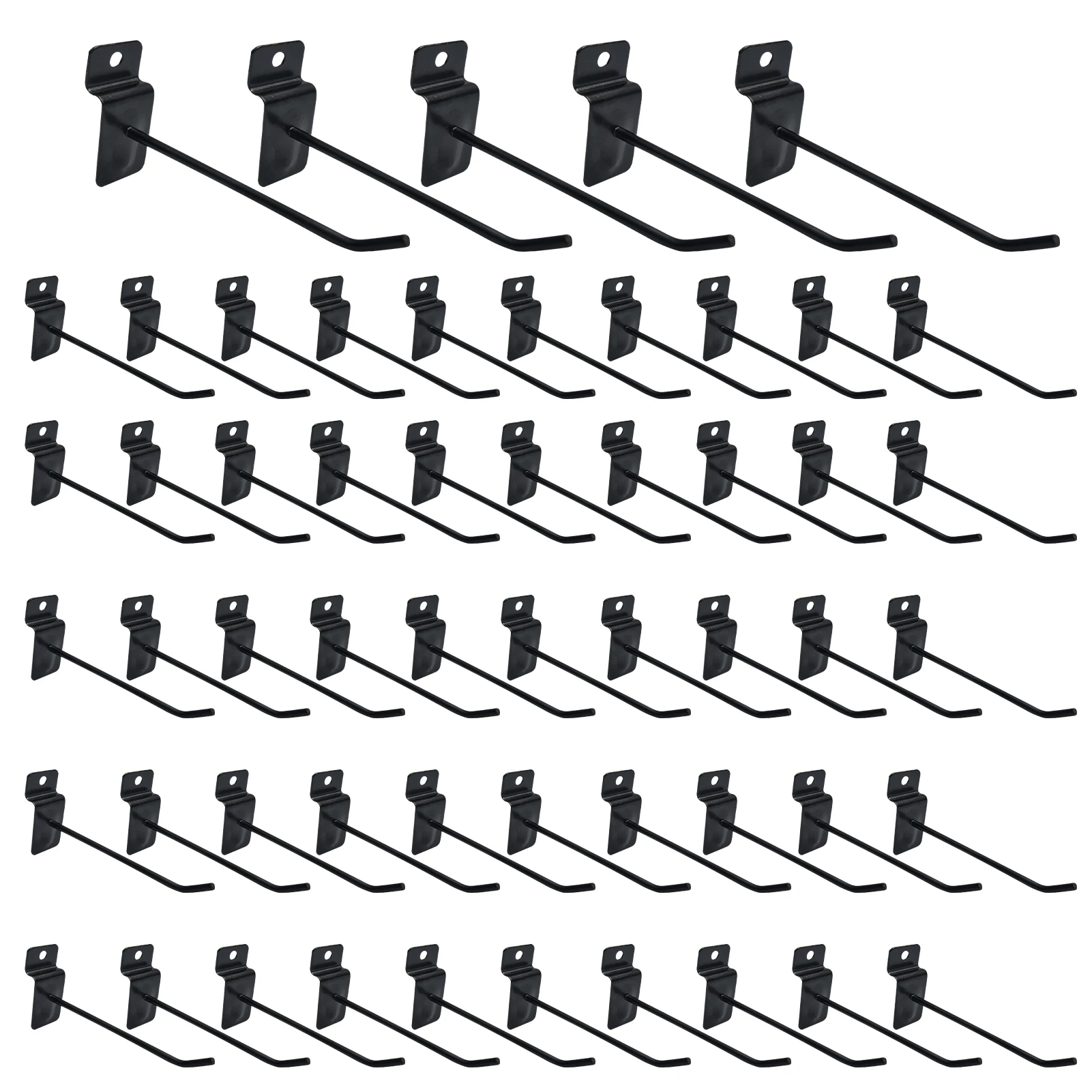 

55pcs Slatwall Hook Universal Metal Hanging Durable Hanger Pegboard Holder Shelving Store Peg Garage Shop Retail Display