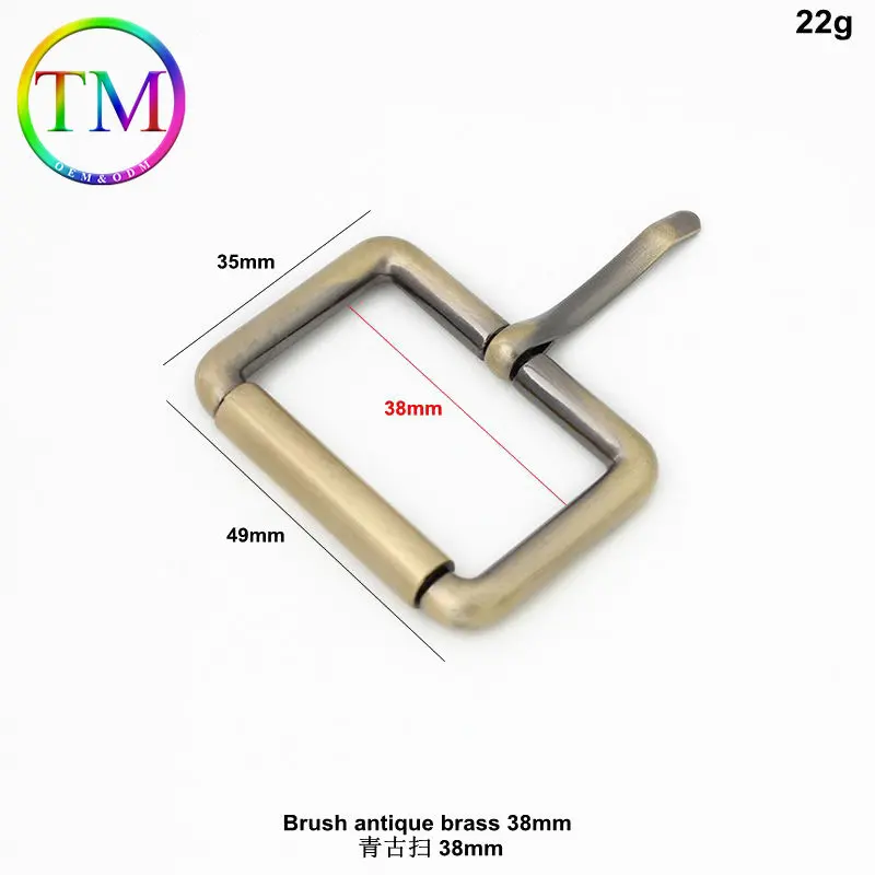 10-50Pcs 6Colors Metal Single Pin Buckle Handbag Strap Square Ring Adjuster Buckle For Belt Leather Craft Accessories