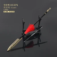 22cm metal ancient cold weapon model doll toys equipment accessories for male boy kid ornament crafts collection home decoration