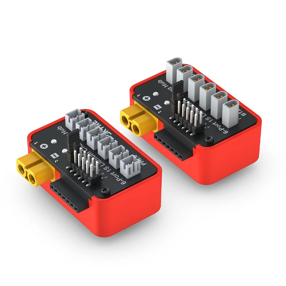 Фото SKYRC Концентратор для зарядки аккумулятора OSH 6-портовый 1S Концентратор для зарядки аккумулятора для LiPo LiFe Li-ion LiHV Поддержка B6neo B6ACneo B6neo+ B6neo 2 №5
