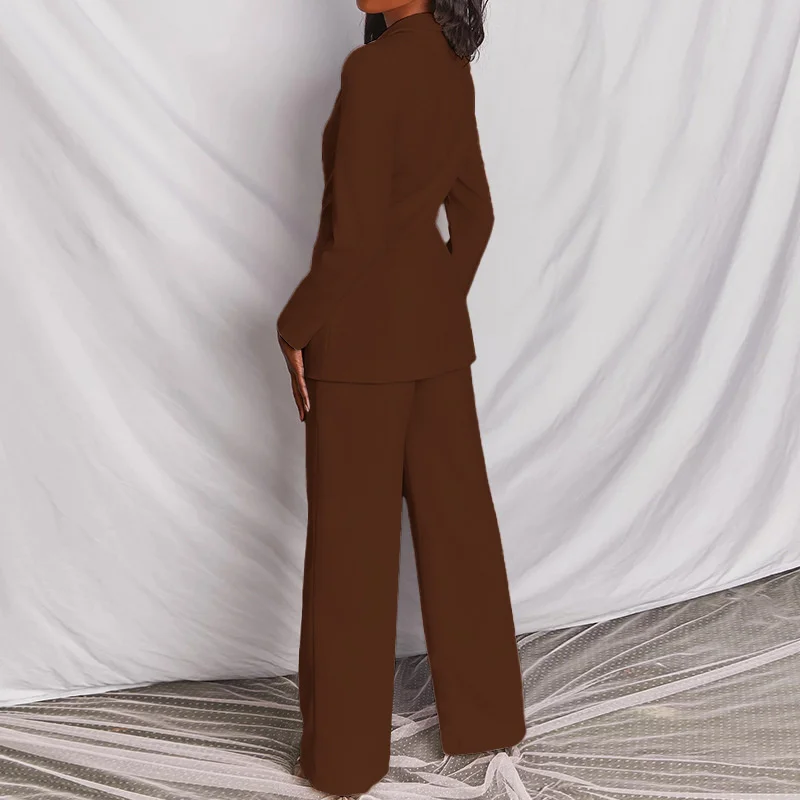 

2023 Casual suit, Autumn/Winter New Women's Fashion Temperament Casual Long sleeved Pants Suit 2 peice Set women matching sets