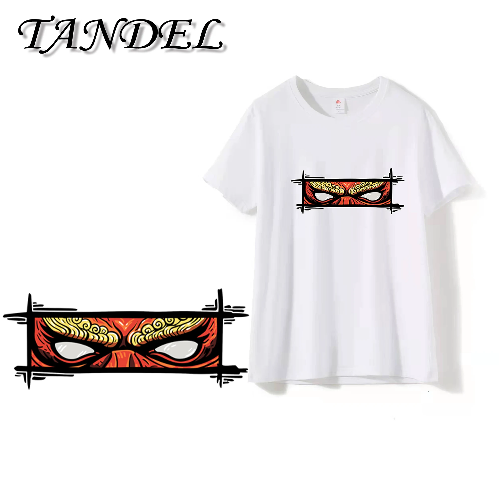 

Men and women New T-shirt creative Red eye printing trend is different