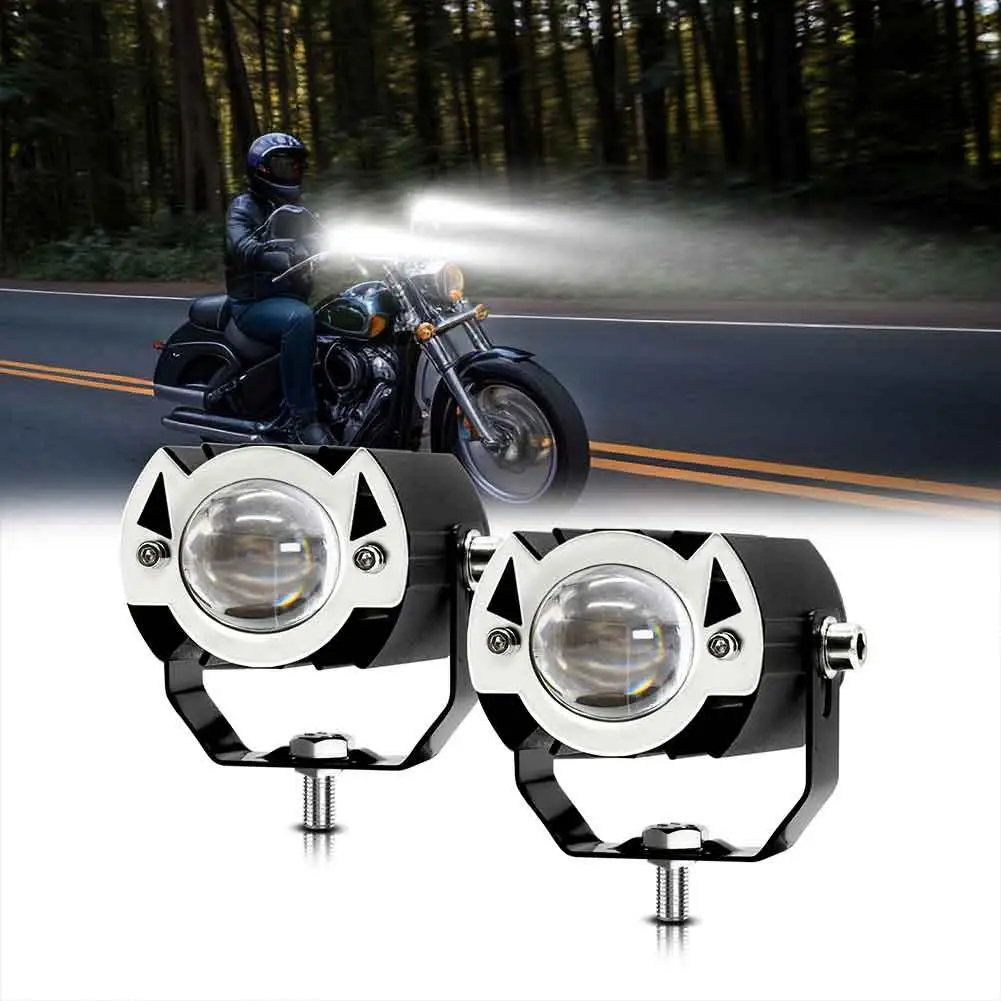 Универсальные мотоциклетные фонари S19 для вождения, фонарь головного света 60 Вт, 6000 лм, 3000K, K для мотоциклов, квадроциклов, внедорожников, грузовиков, прицепов