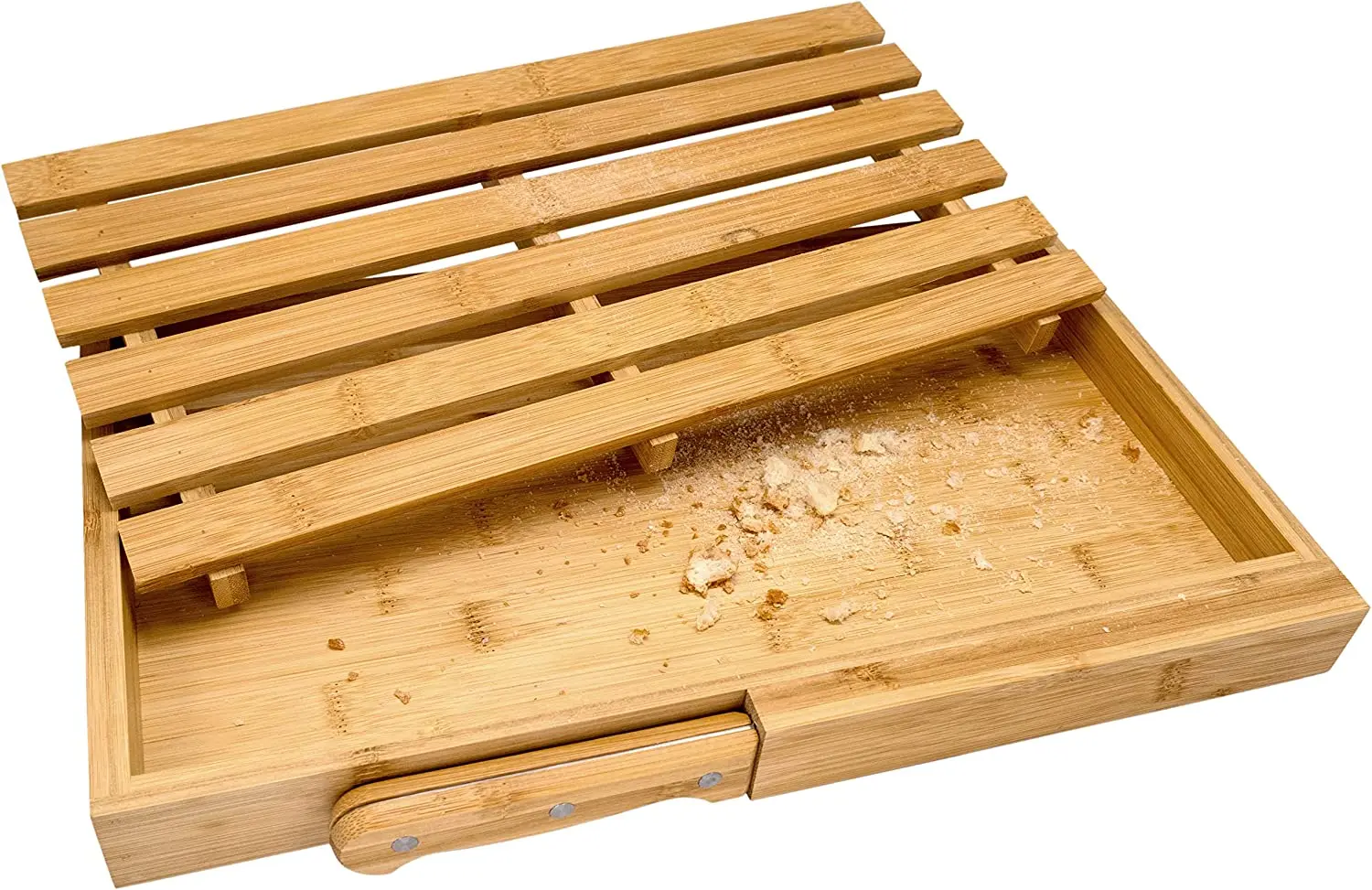 

FIH 939 Planche à découper pour le pain bois de bambou avec couteau bois de bambou, couteau acier inoxydable, grille de bas
