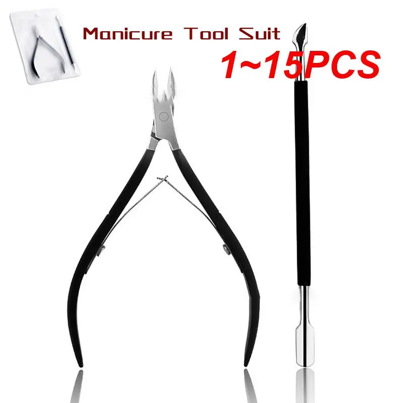 

1~15PCS Nail Cuticle Nipper Scissors Stainless Steel Manicure Colorful Clipper Dead Skin Remover Pedicure Eagle Beak Pliers