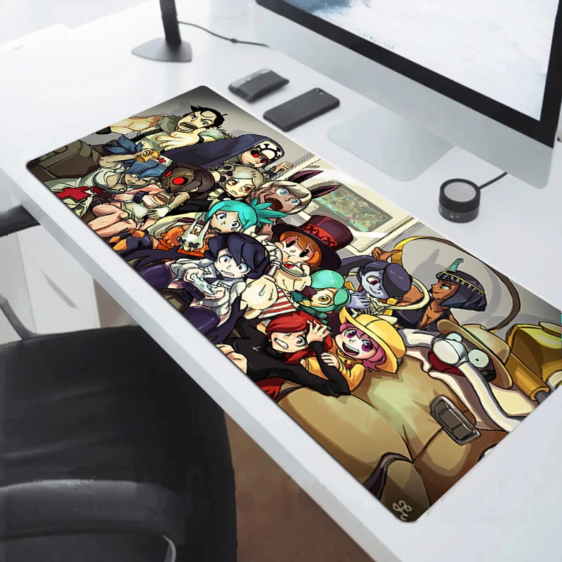

Skullgirls Large Mouse Pad Gamer Keyboard Deskmat Gaming Desk Mat Mousepad Pc Accessories Office Carpet Anime Table Cabinet Mats
