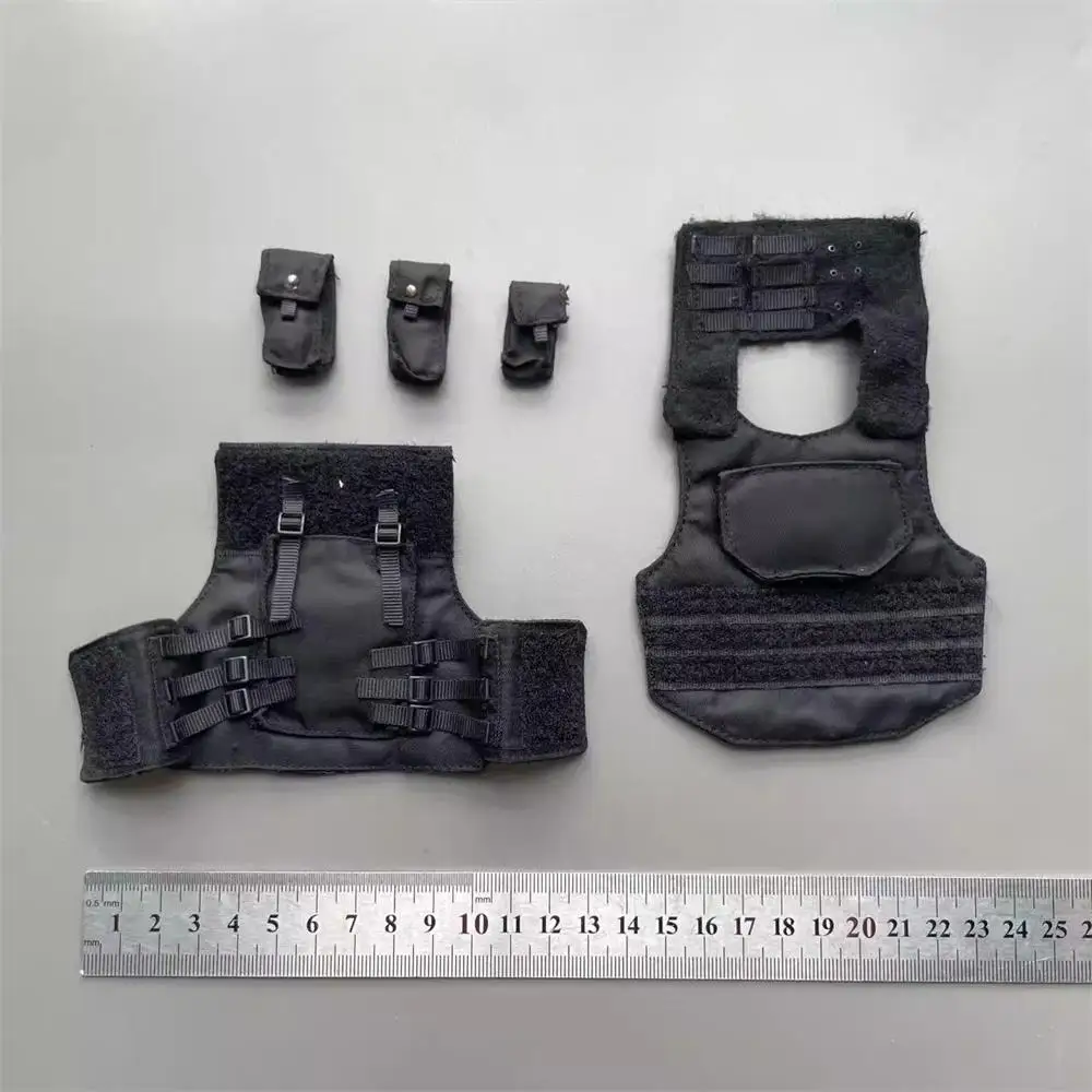 Фото Масштаб 1/6: Спецназ ZYTOYS — солдатская кукла в черном жилете с подсумками, аксессуары для 12-дюймовых фигурок №4