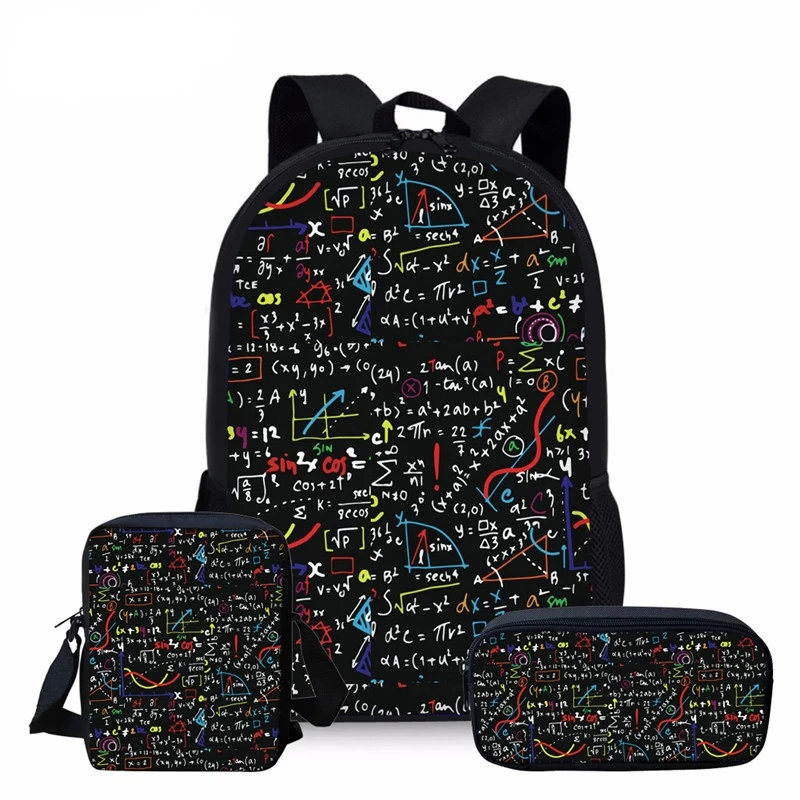 3 шт./комплект, Детский рюкзак с математической формулой