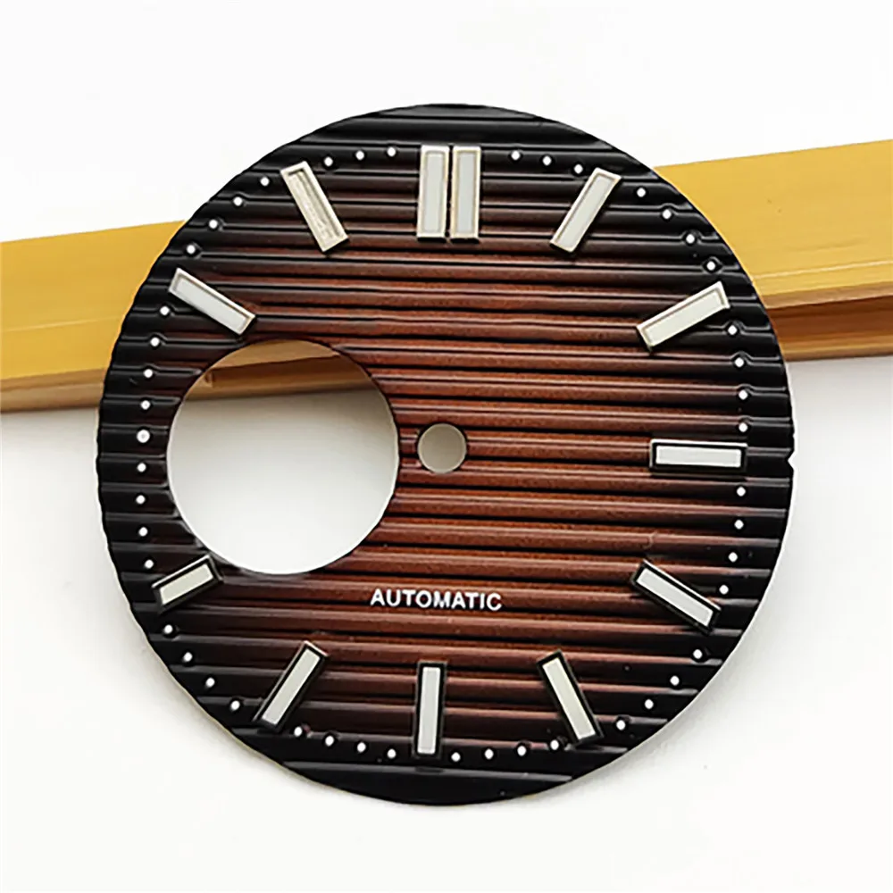 

New Gradient Blue 29.8mm Watch Dial Stainless Steel Luminous Dial for Japan NH38 Movement Watch Modification Accessories