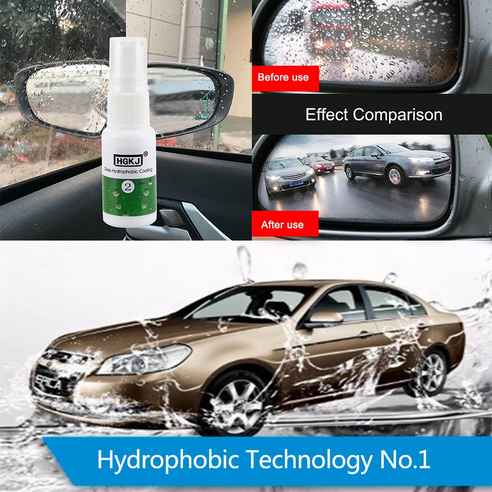 

20ml Car Glass Windshield Side Window Anti-fog Agent Waterproof Rainproof Anit Fog Spray Coating Liquid Car Cleaning Accessories