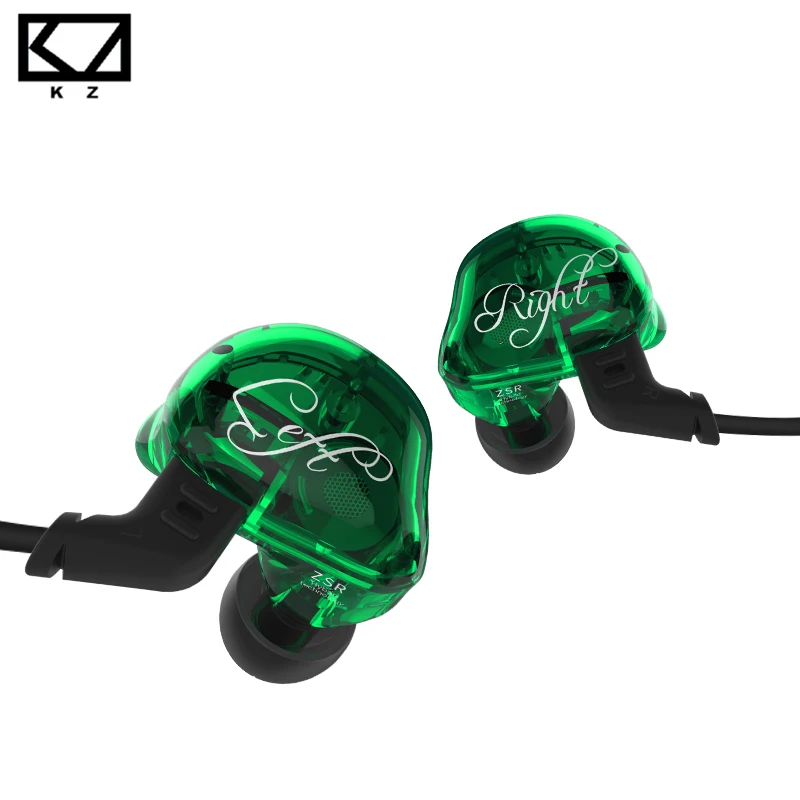 

KZ ZSR Balanced Armature With Dynamic In-ear Earphone 2BA+1DD Hifi Music Noise Cancelling Earbuds With Mic Cable