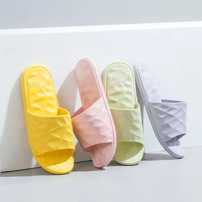 

2022 NEW Women Slippers Summer Home Lightweight Shower Shoes Floor Indoor Flip Flops Waterproof Family Shoes for Sandals