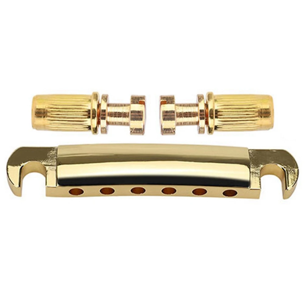 

6 String Zinc Alloy Saddle Tune-O-Matic Bridge for LP Electric Guitar Guitar Accessories Gold