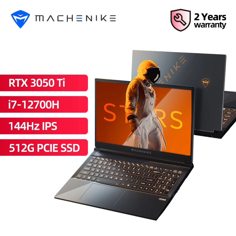 

Gaming Laptop Machenike S15 Core i7 12700H RTX3050Ti 144Hz 15.6 inch FHD 16G 512G SSD Laptops Notebook Computer 2 Year Warranty