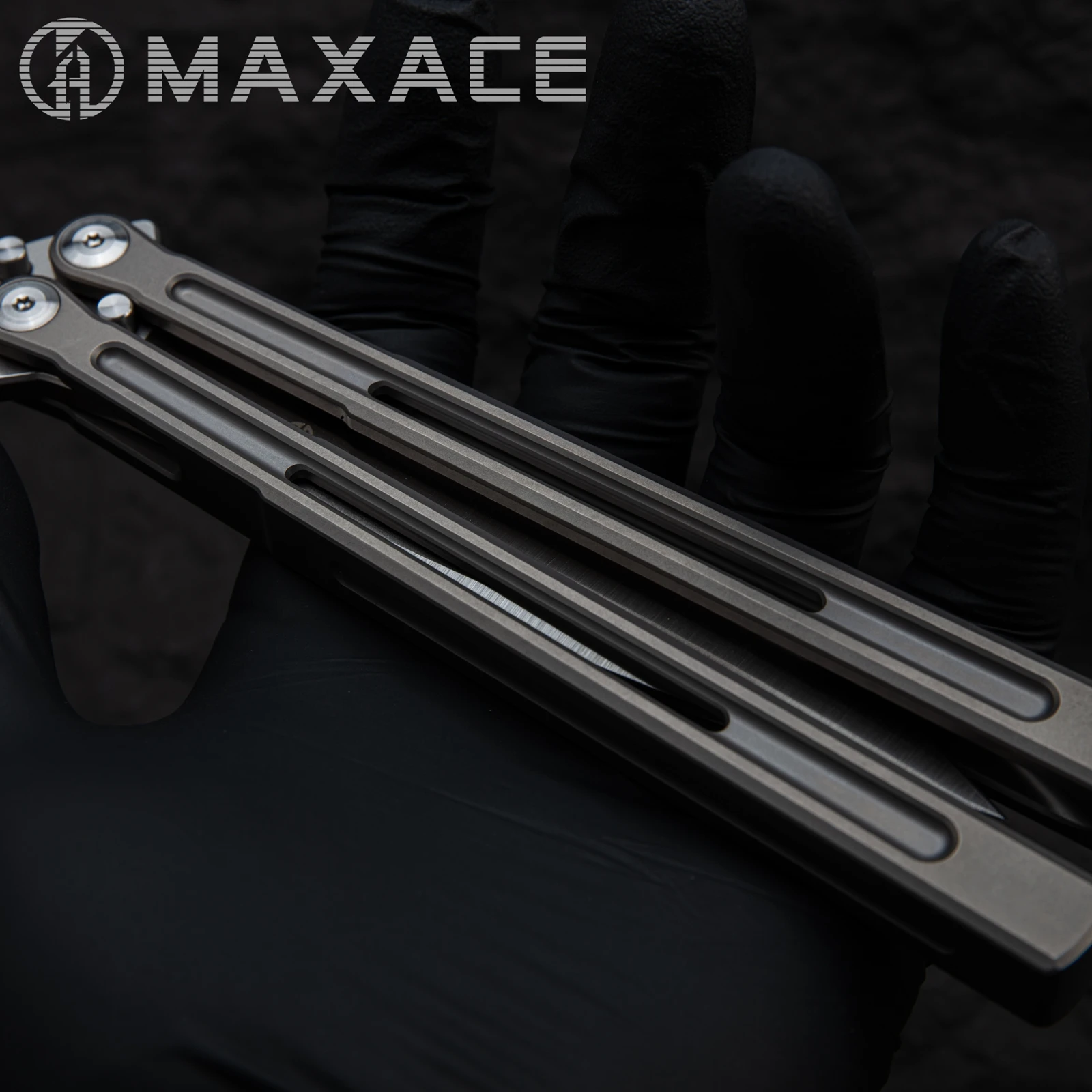

Складной нож Maxace PETREL, тренировочный Клинок-бабочка, ручка TC4, втулка лезвия M390, для охоты, кемпинга, повседневные инструменты, подарок