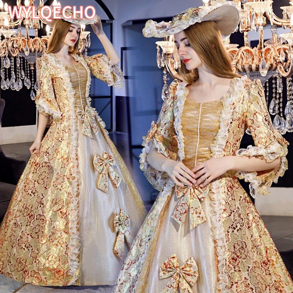 

Medieval Renaissance 18th Century Costume Women Gothic Victorian Dress Historical Period Ball Gown Reenactment Theater Clothing