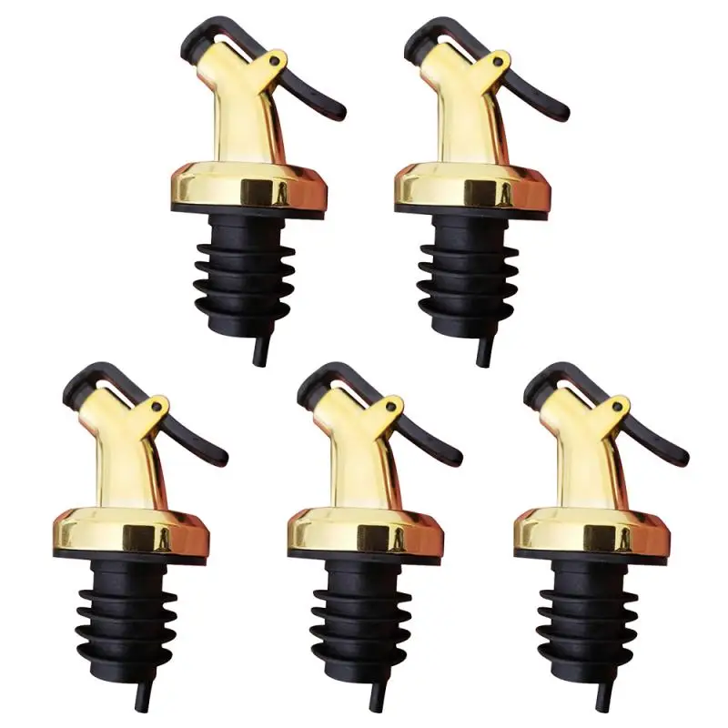 

5PCS Bottle Stopper Leak Proof Wine Stopper Bottle Cap Wine Pourer Spout Stopper Dispenser Olive Oil Sprayer Kitchen Accessories