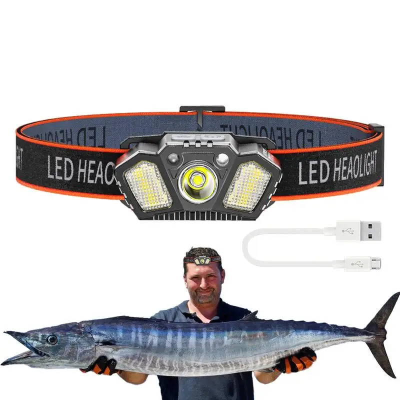 

Налобный фонарь с защитой от дождя, 800 лм, 5 режимов освещения