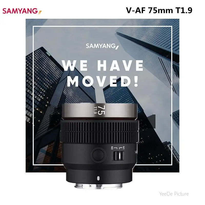 

Samyang V-AF 75 мм T1.9 FE Автофокус Cine Lens полная Рамка для Sony E mount Camera, как A9 A9II A7RIV A7RIII A7III A7C A7 VENICE
