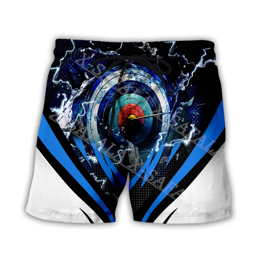 

Шорты для плавания мужские с индивидуальным дизайном, пляжные праздничные штаны для плавания, спортивные половинчатые штаны для игрока из лука, подарок-5
