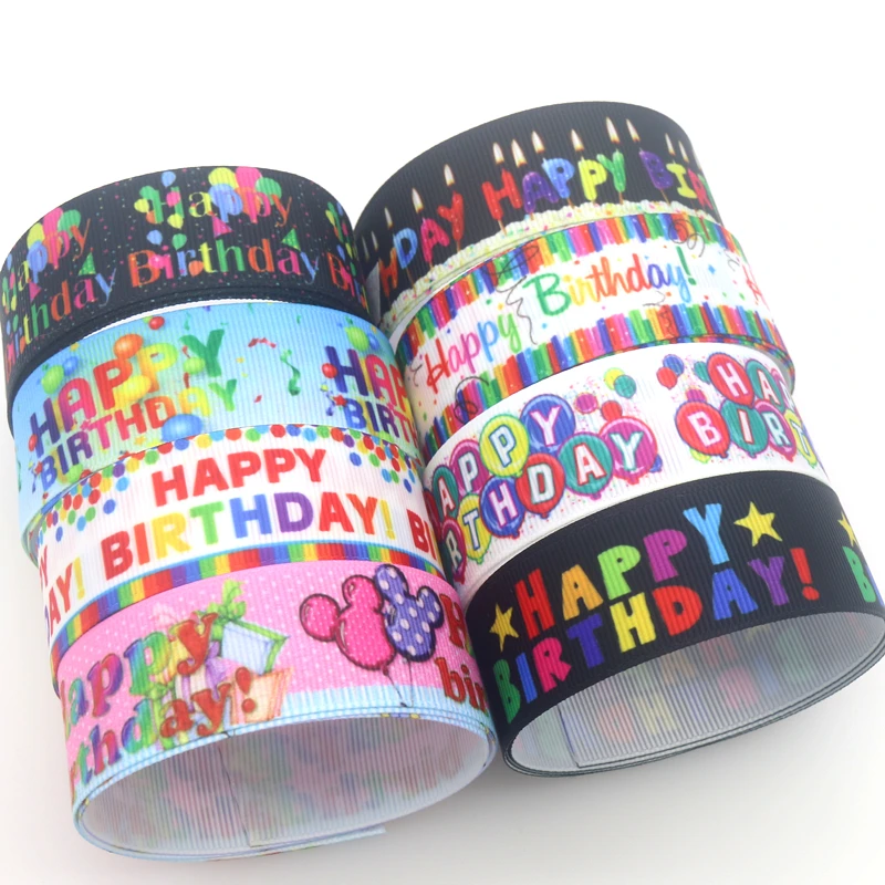 

Корсажная лента с принтом «Happy Birthday», 50 ярдов