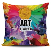 rainbow art teacher pillow cover pillowcases throw pillow cover home decoration double sided printing