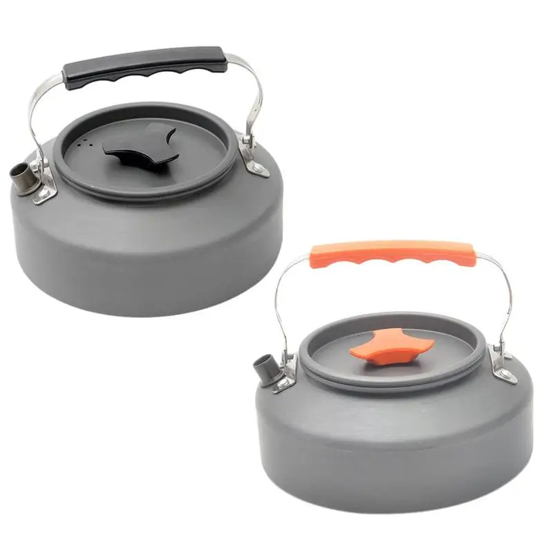 

Портативный чайник для кемпинга, кофейник с быстрым нагревом, чайник для отдыха на открытом воздухе, походов, пикника, 1,1 л