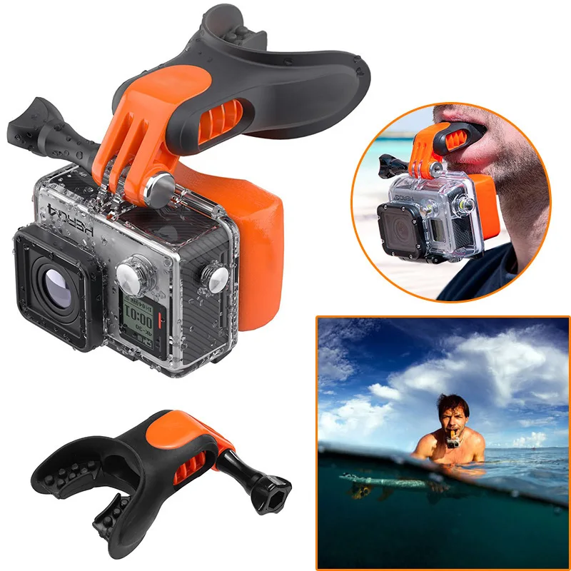 

New Go Pro Accessories Surfing Shoot Surf Dummy Bite Mouth Teeth Braces Holder Mount Kit For GoPro Hero 10 9 87 6 5 4 SJCAM