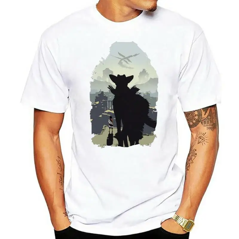 

Футболка Trico & Colossi Мужская черная, приталенная рубашка для взрослых, с круглым вырезом, с принтом, Размеры S-XXxl