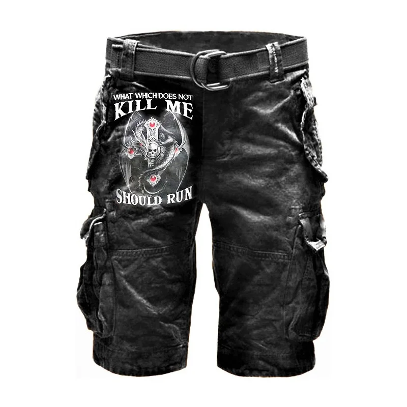 

2023 New Men's Pants, Work Wear Jeans, Retro Belt, Motorcycle, Handsome, Versatile, Shopping, Tourism, Outwear Shorts