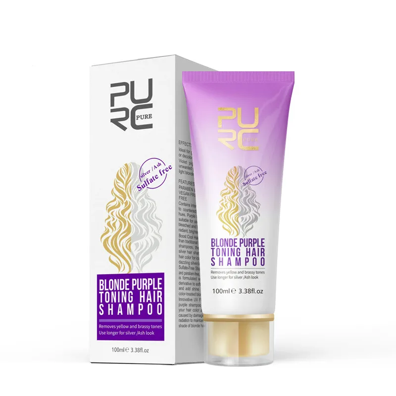 HEALLOR Hair Shampoo, Blonde and Purple Color, Remove Yellow and Flashy Shades for Silver Ash, Purple Hair Shampoo, Hot Sale