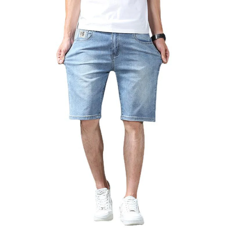 Джинсовые шорты среднего возраста больших размеров мужские летние брюки