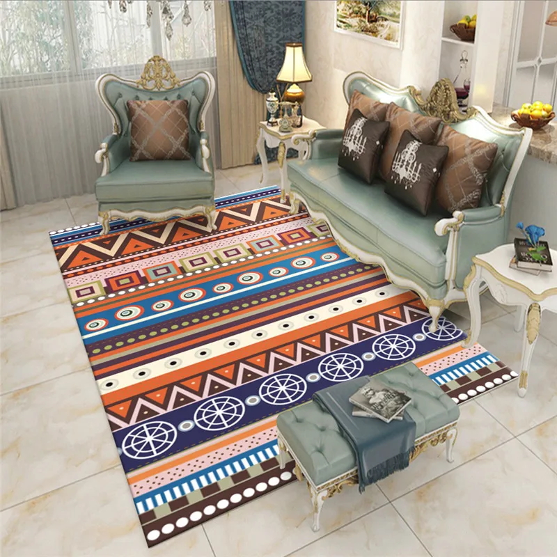 

Home Decor Vintage Rugs、Nordic Style Carpet Bedroom Sofa Coffee Table Study Room Floor Mat Persian Style Livingroom Carpet