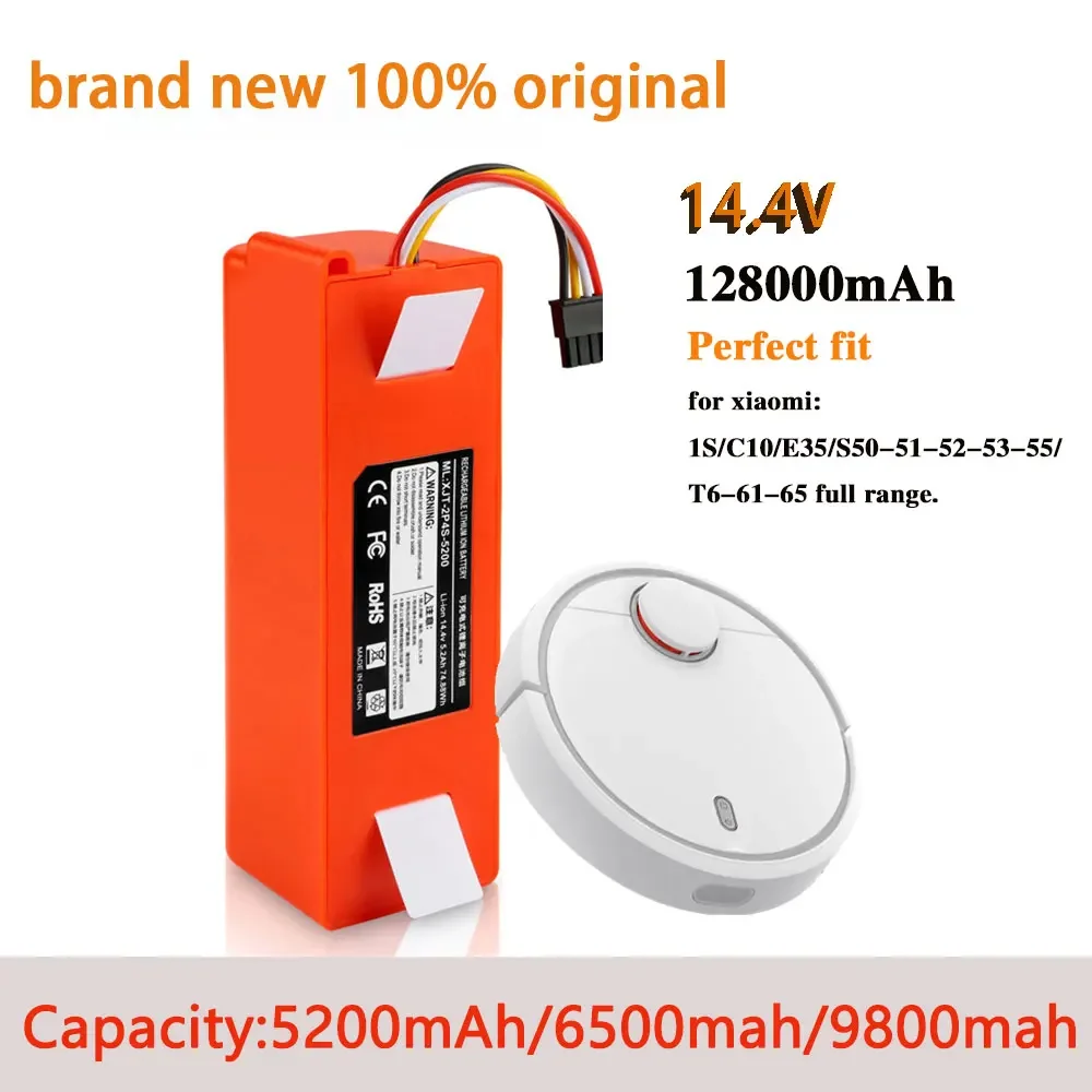 

Original 14.4V Li-ion Battery Robotic Vacuum Cleaner Replacement Battery for Xiaomi Robot Roborock S50 S51 S55 Accessory Spare