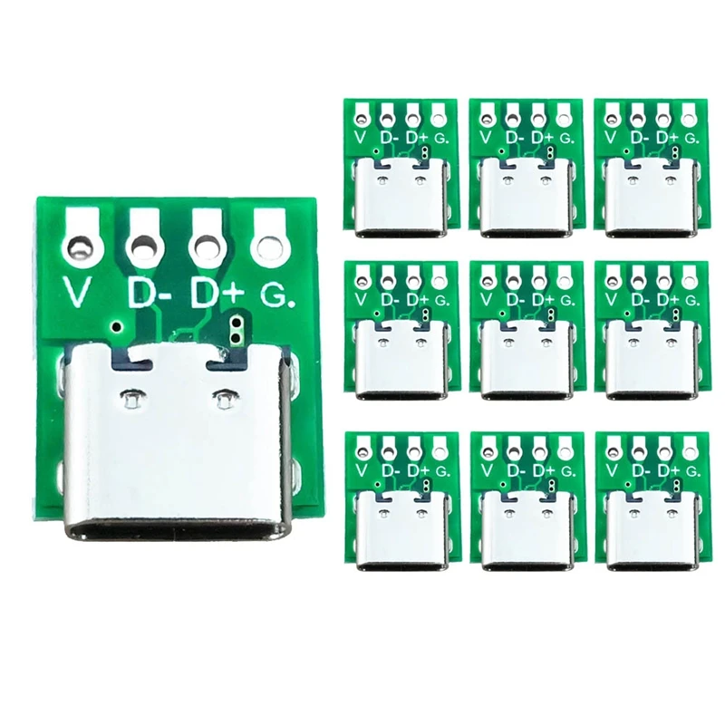 10 шт. штырьковый разъем USB 2 54 на мм