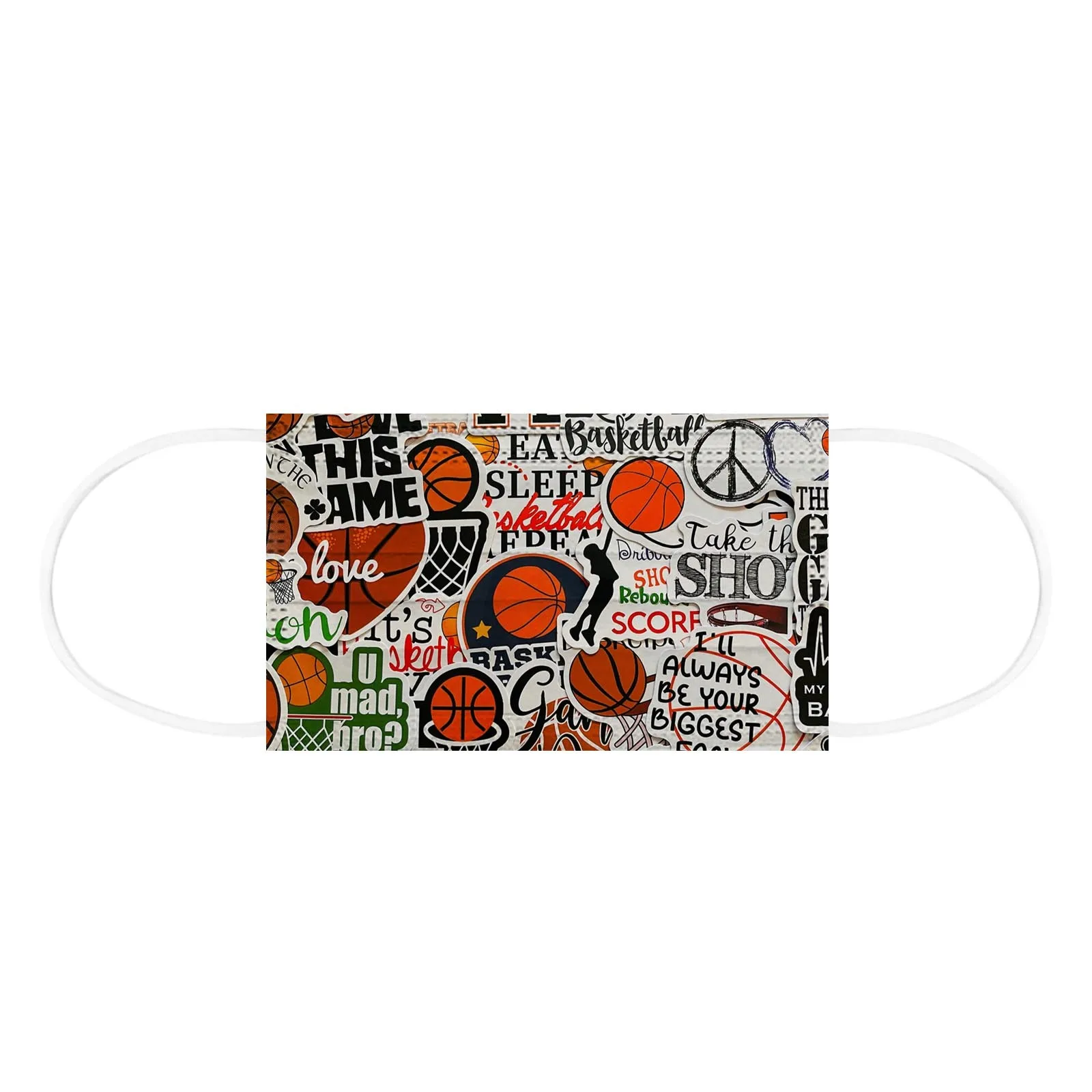 10 шт. детская одноразовая маска для лица с рисунком баскетбола | Тематическая