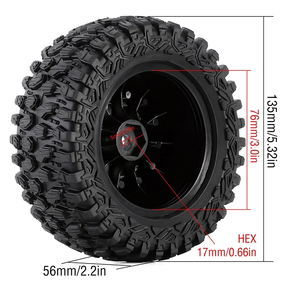 2 8-дюймовая короткая грузовая шина для ARRMA Mojave UDR Desert Short Course Truck Off-road Buggy 1/7 RC