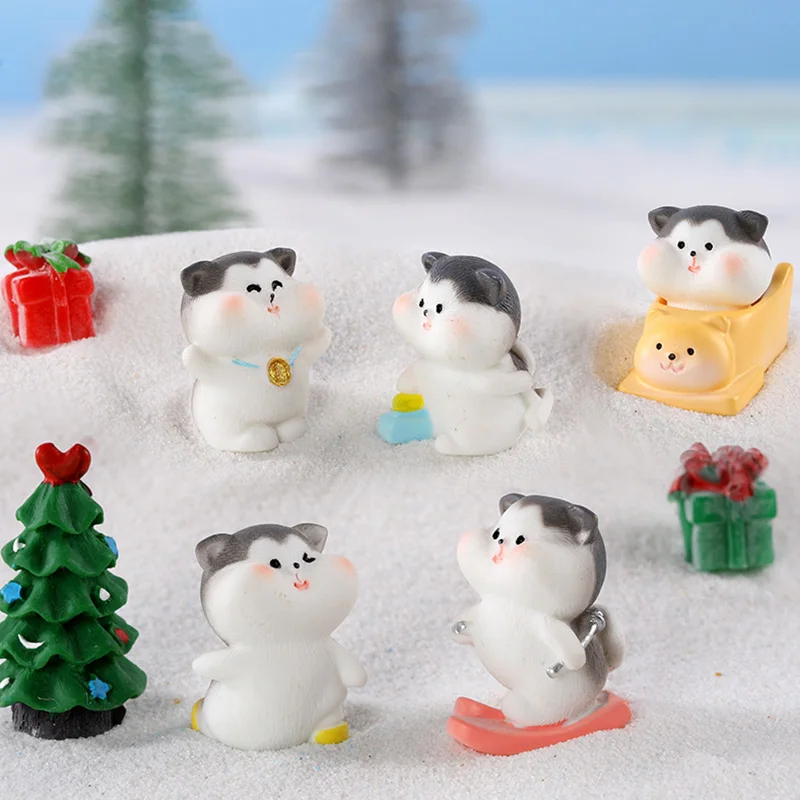 

Cute Cats Decoration Home Creative Ceramics Sculptures Figurines Kawaii Room Decor Desk Accessories Easter Decoration 2023