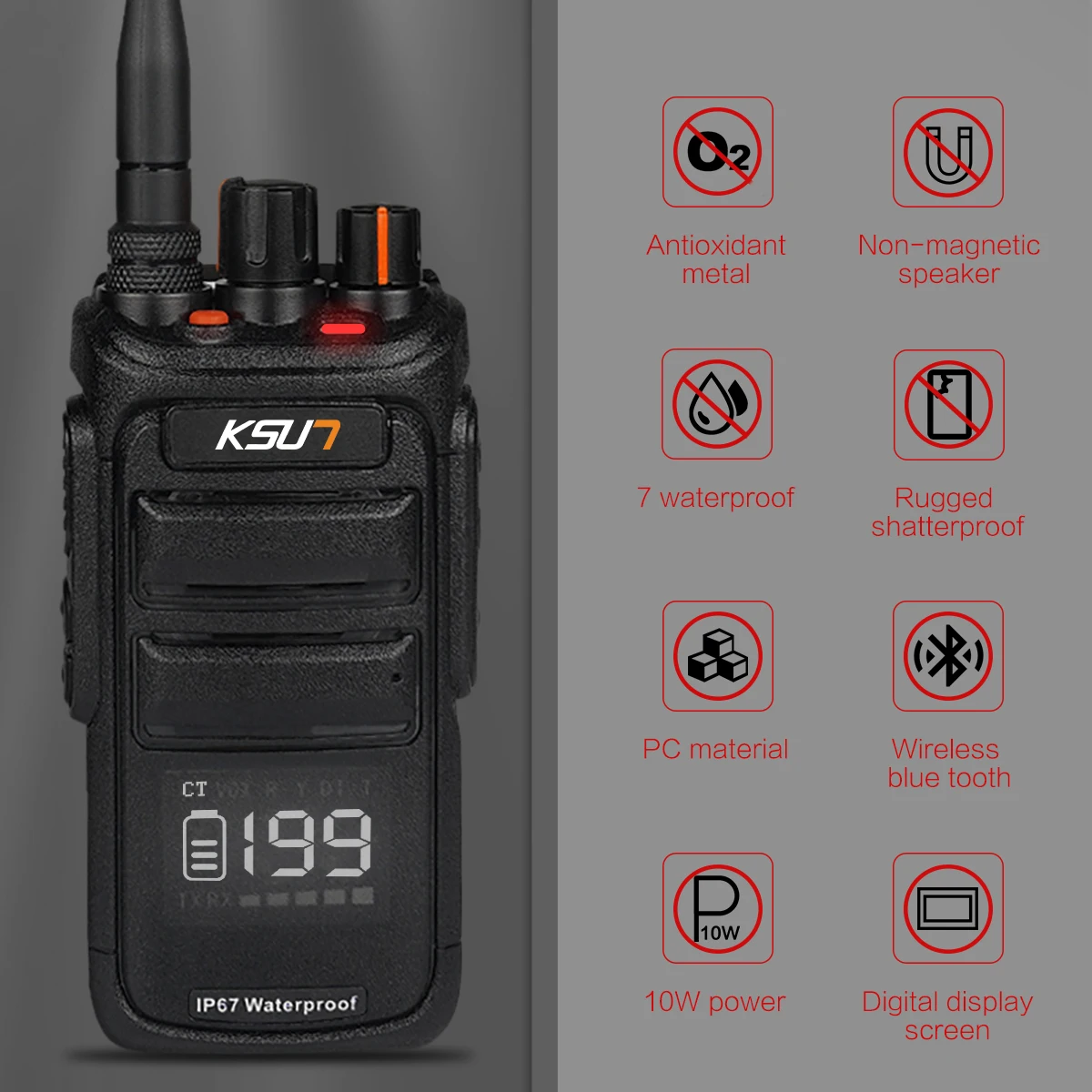 ksun p80 trucker walkie talkie bluetooth compatible wireless set radio receiver station professional communicator handy intercom free global shipping