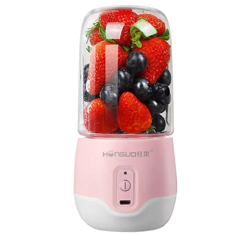 

300ML Portable Mini Juicer USB Rechargeable 6 Knives Juicers Multifunctional Wireless Press Manual Juicers Foy Home