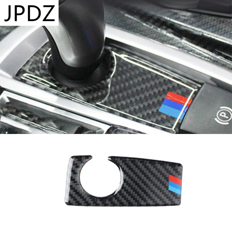 

Carbon Fiber Car Gear Shift Panel Base Frame Trim Cover Sticker Interior Decoration For BMW F10 5 Series 2011-17 Car Accessories
